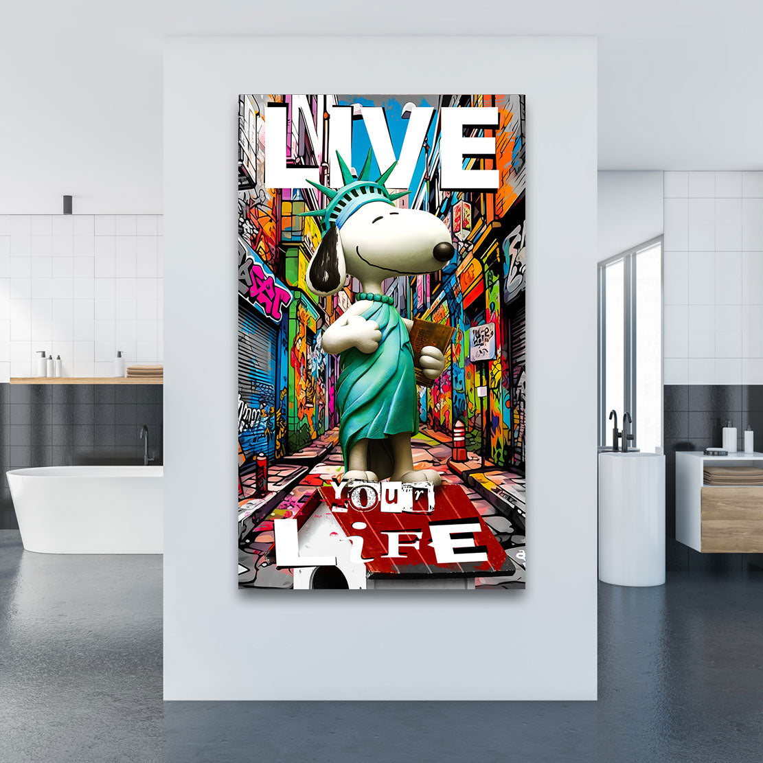 Pop Art Wandbild Snoop Liberty