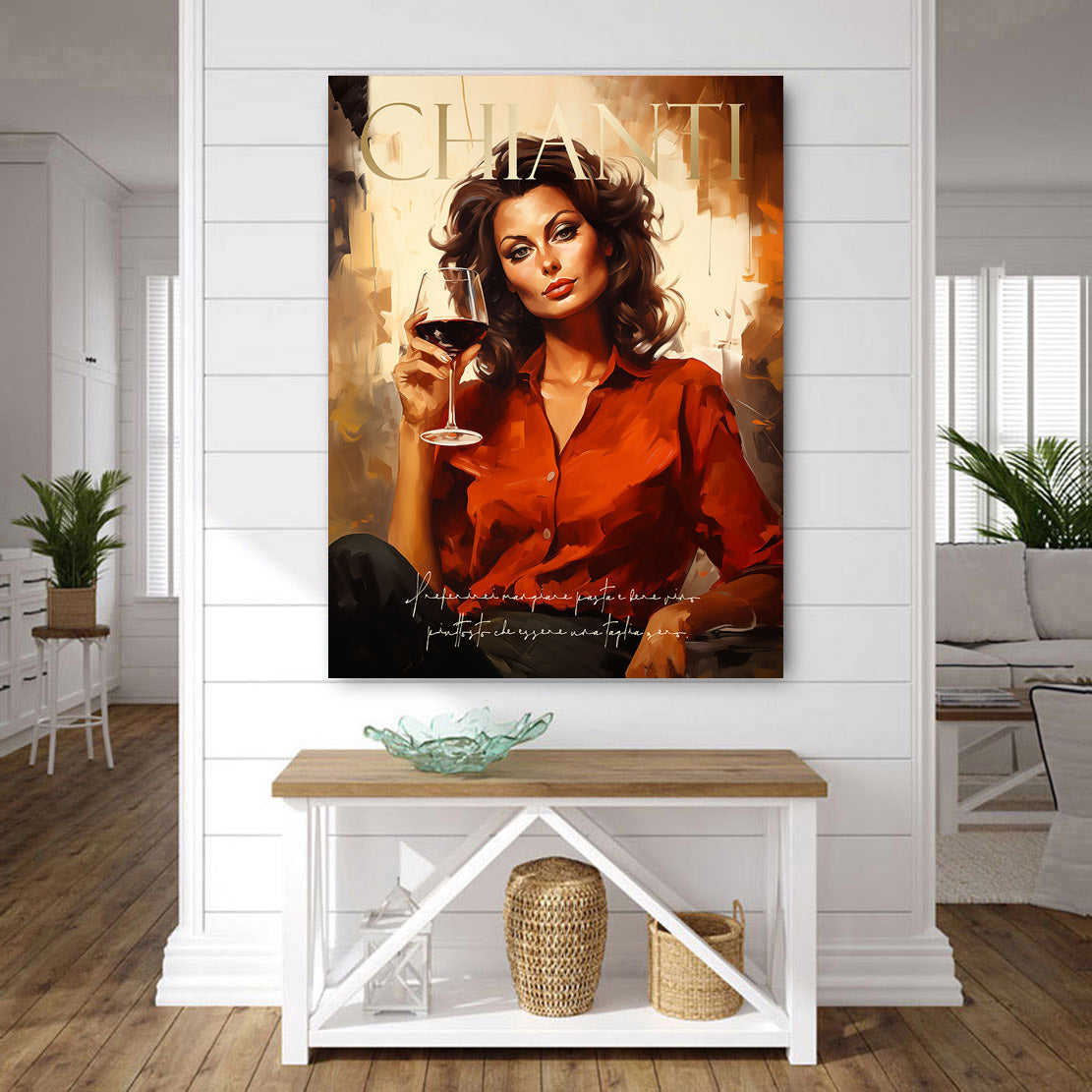 Wandbild Sophia Chianti