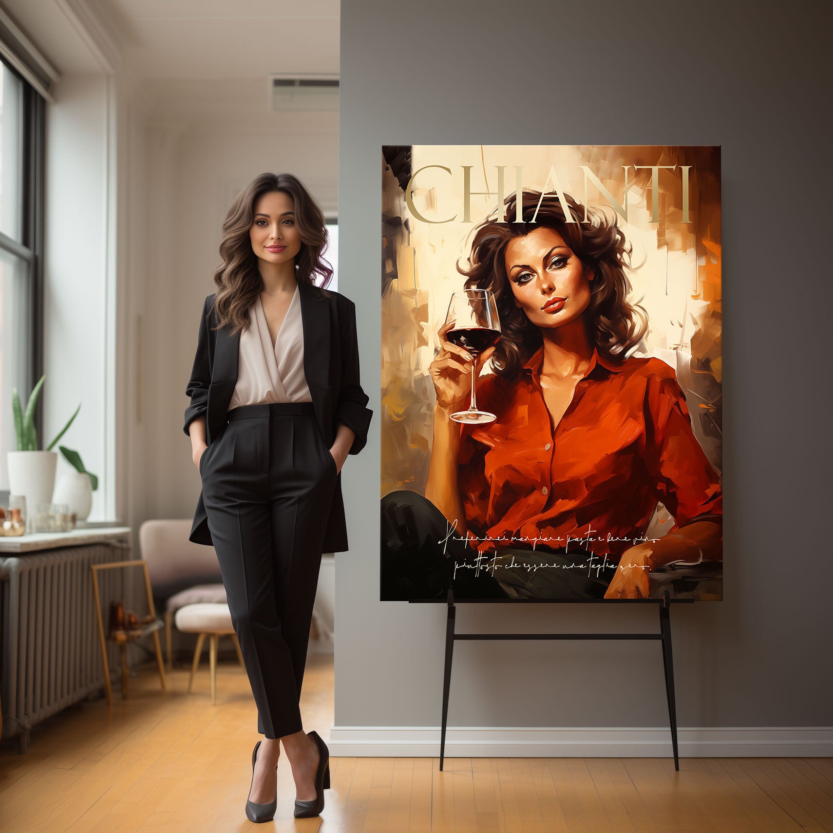 Wandbild Sophia Chianti