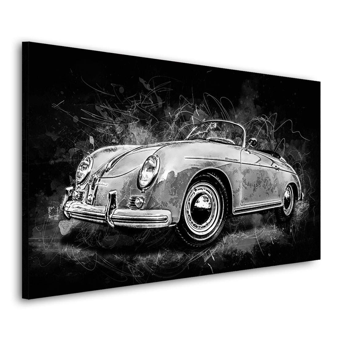 Auto Leinwandbild Porsche Speedster Abstrakt