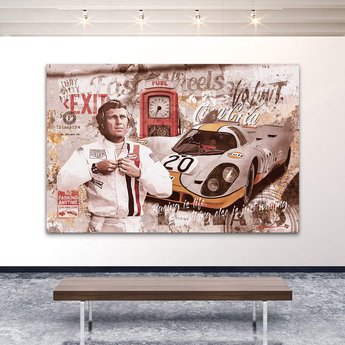 Leinwandbild Steve McQueen Pop Art Retro