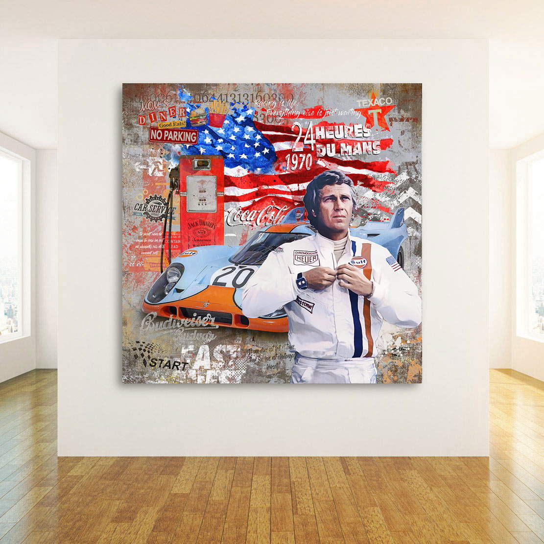 Leinwandbild Steve McQueen Pop Art Modern