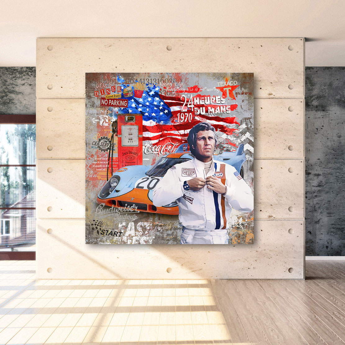 Leinwandbild Steve McQueen Pop Art Modern