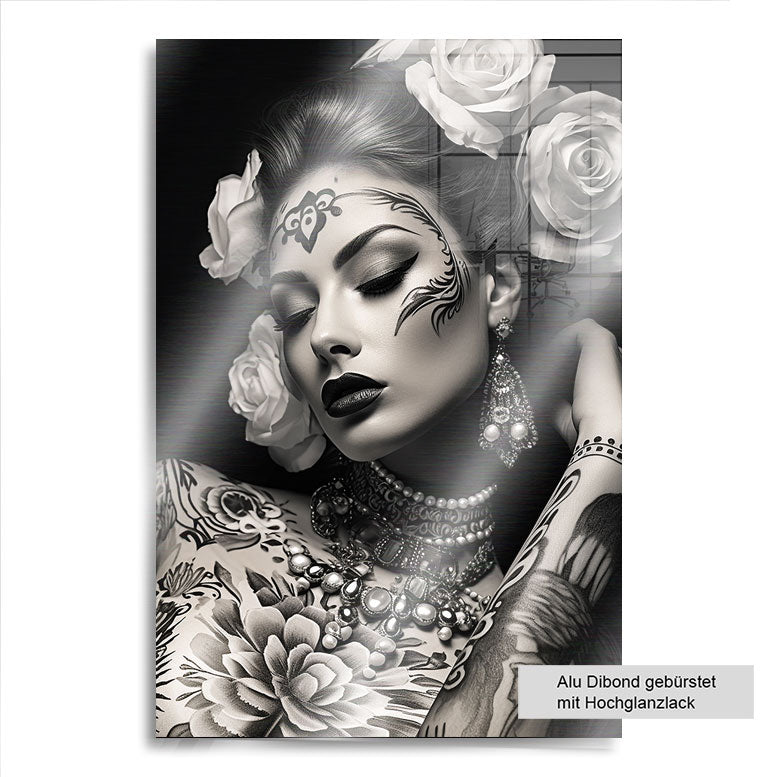 Erotisches Wandbild Dreaming Tattoo Girl