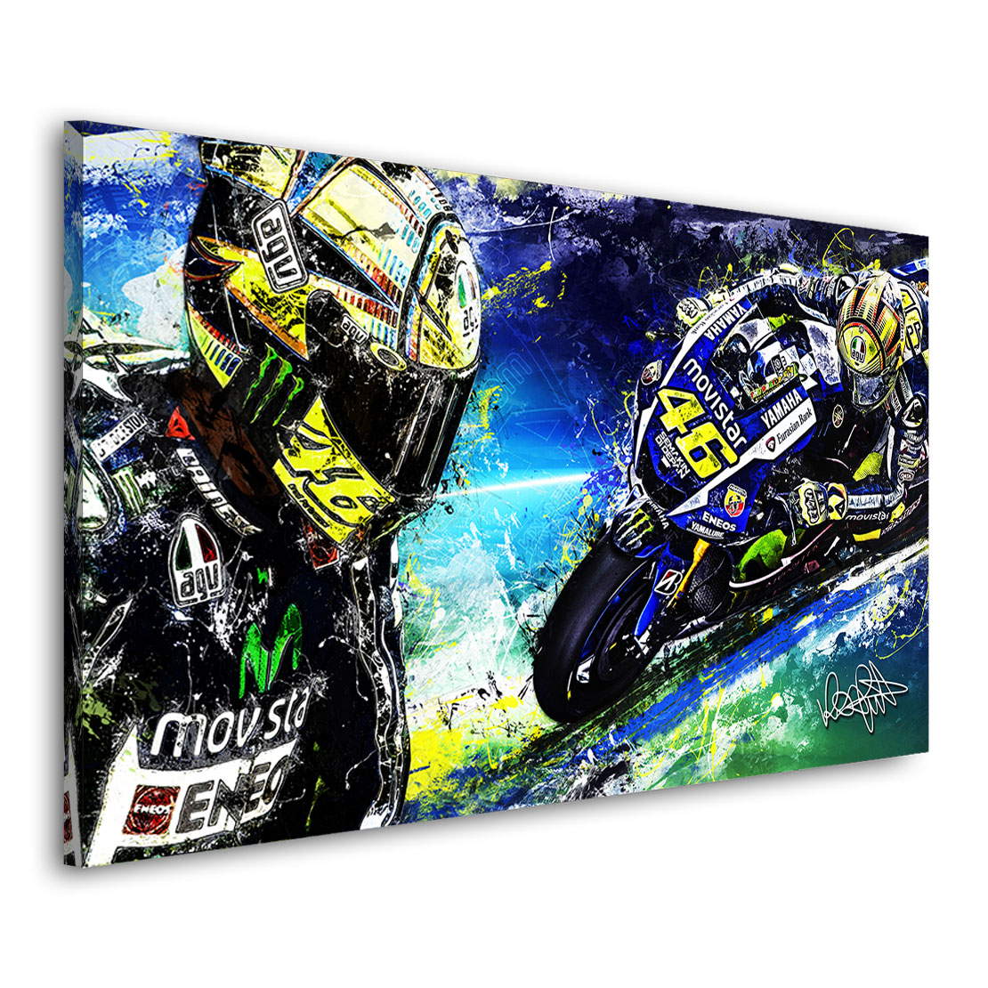 Wandbild Leinwandbild Valentino Rossi