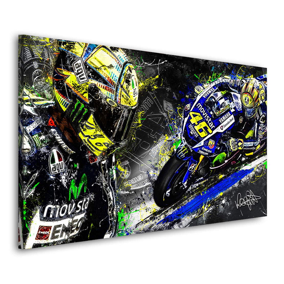 Wandbild Leinwandbild Valentino Rossi