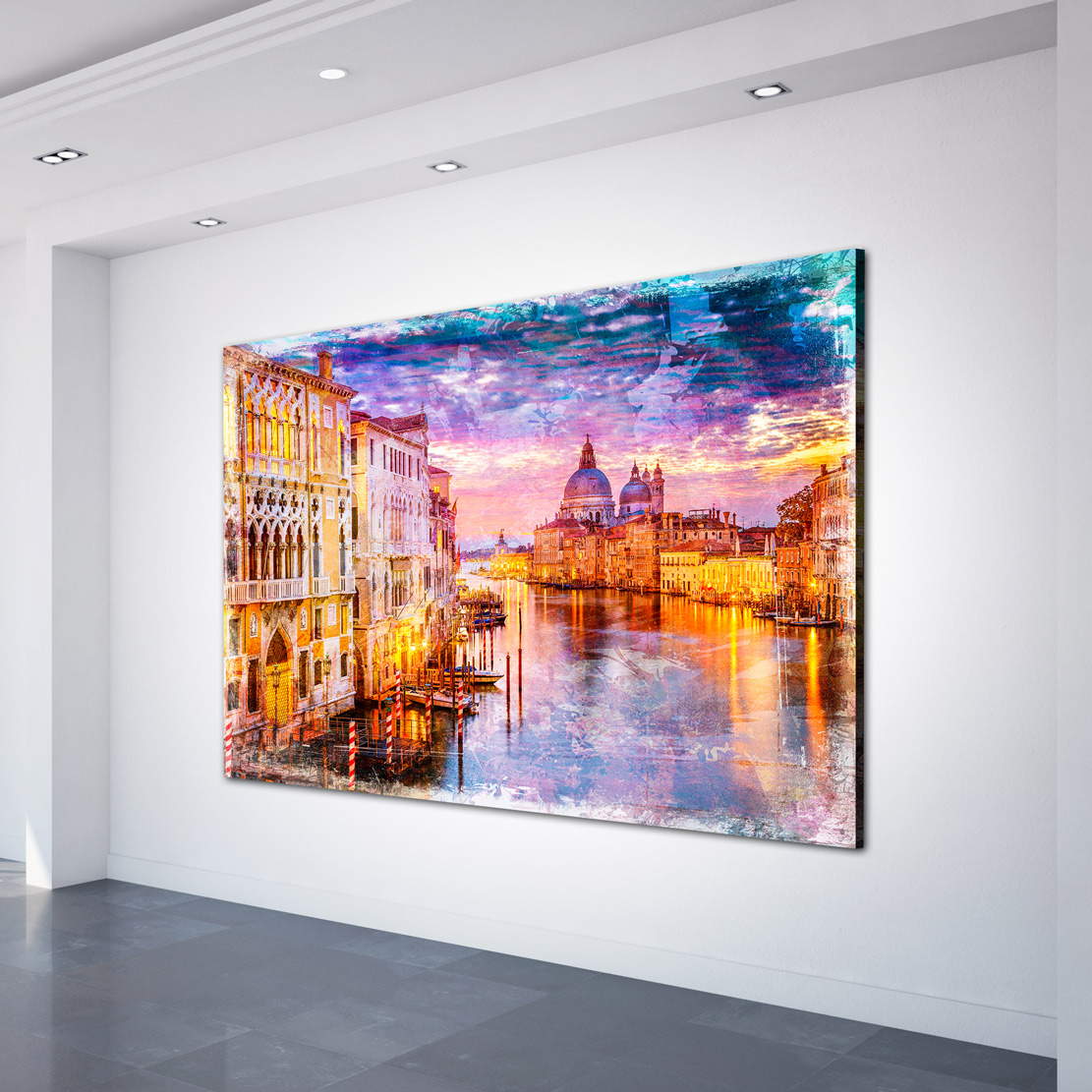 Wandbild Leinwandbild Venedig Abstrakt