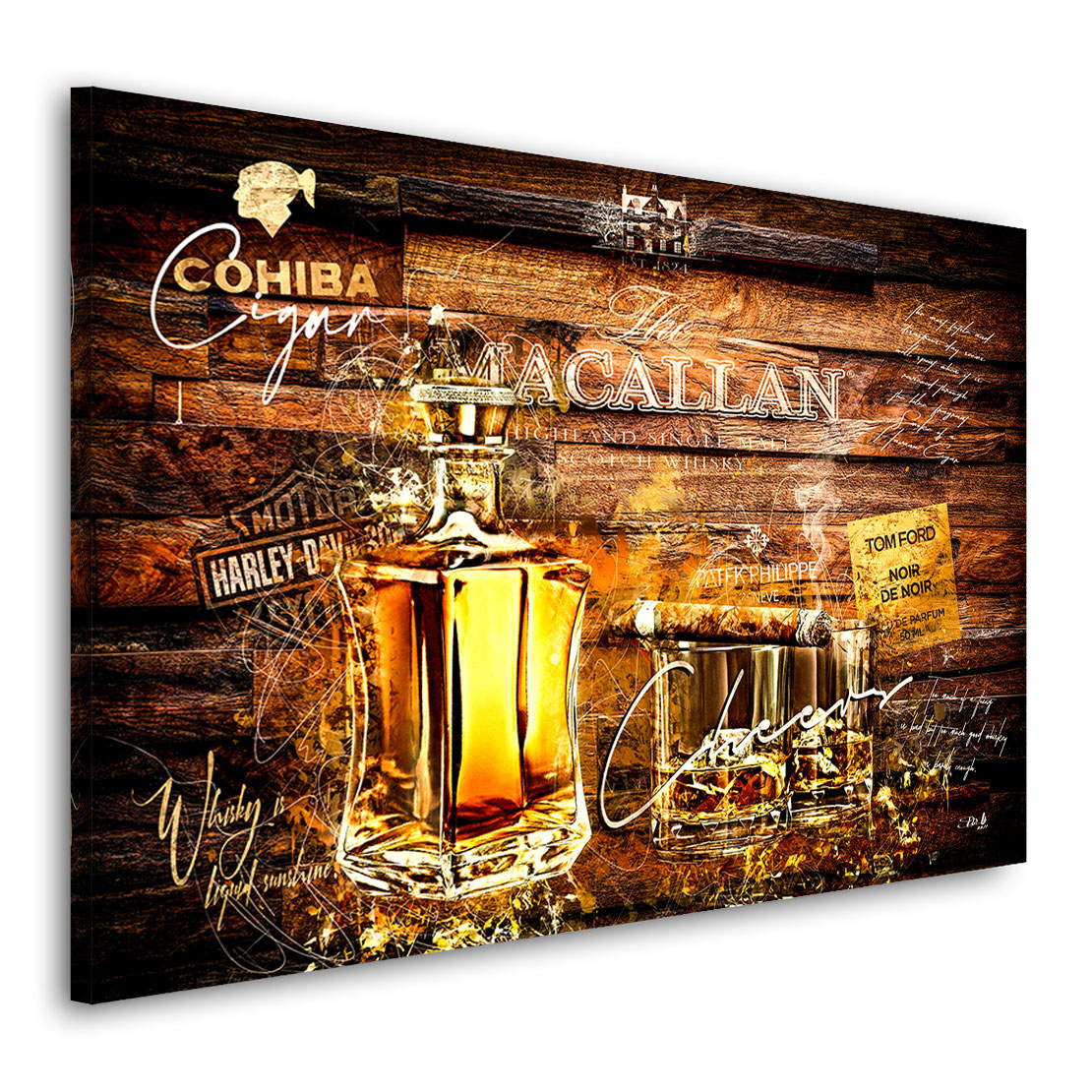 Whisky Leinwandbild Macallan in the Wood