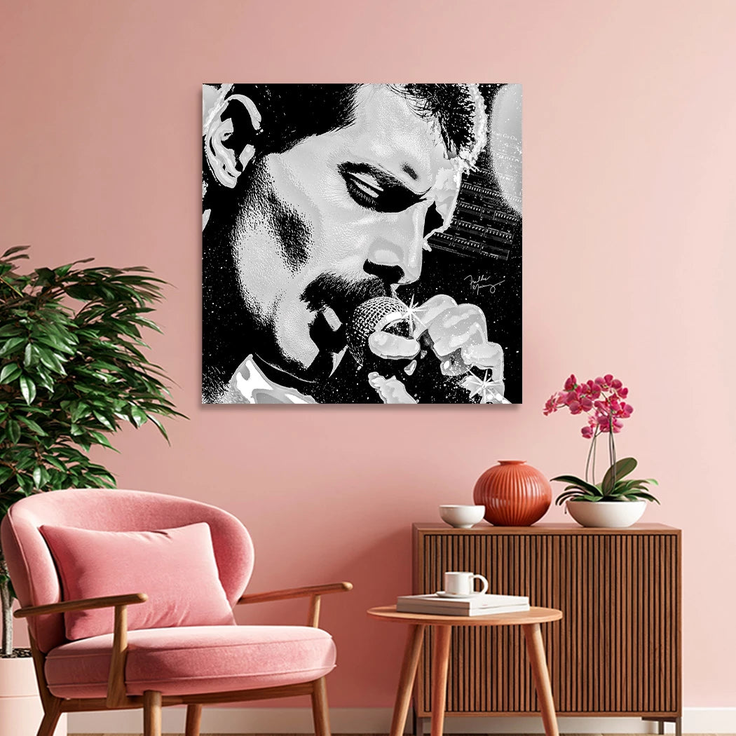 Freddie Mercury Stage Wandbild