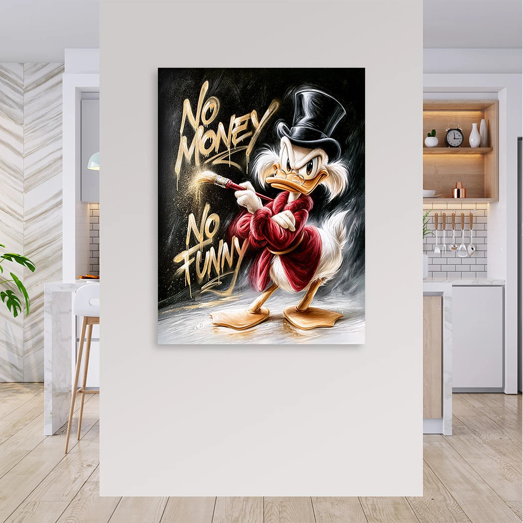 Dagobert Duck Goldrausch Wandbild