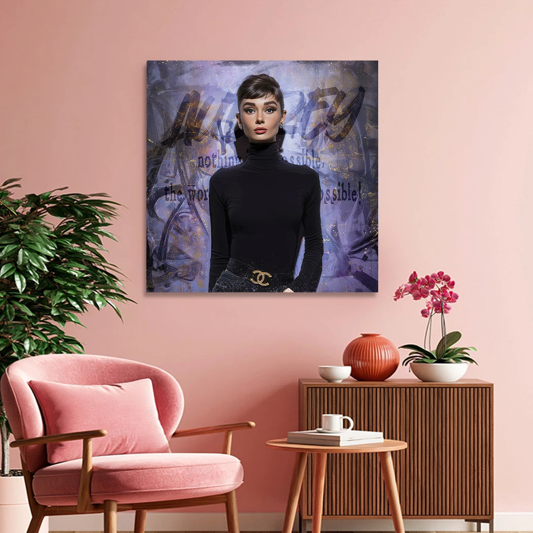 Audrey Hepburn Vision Wandbild