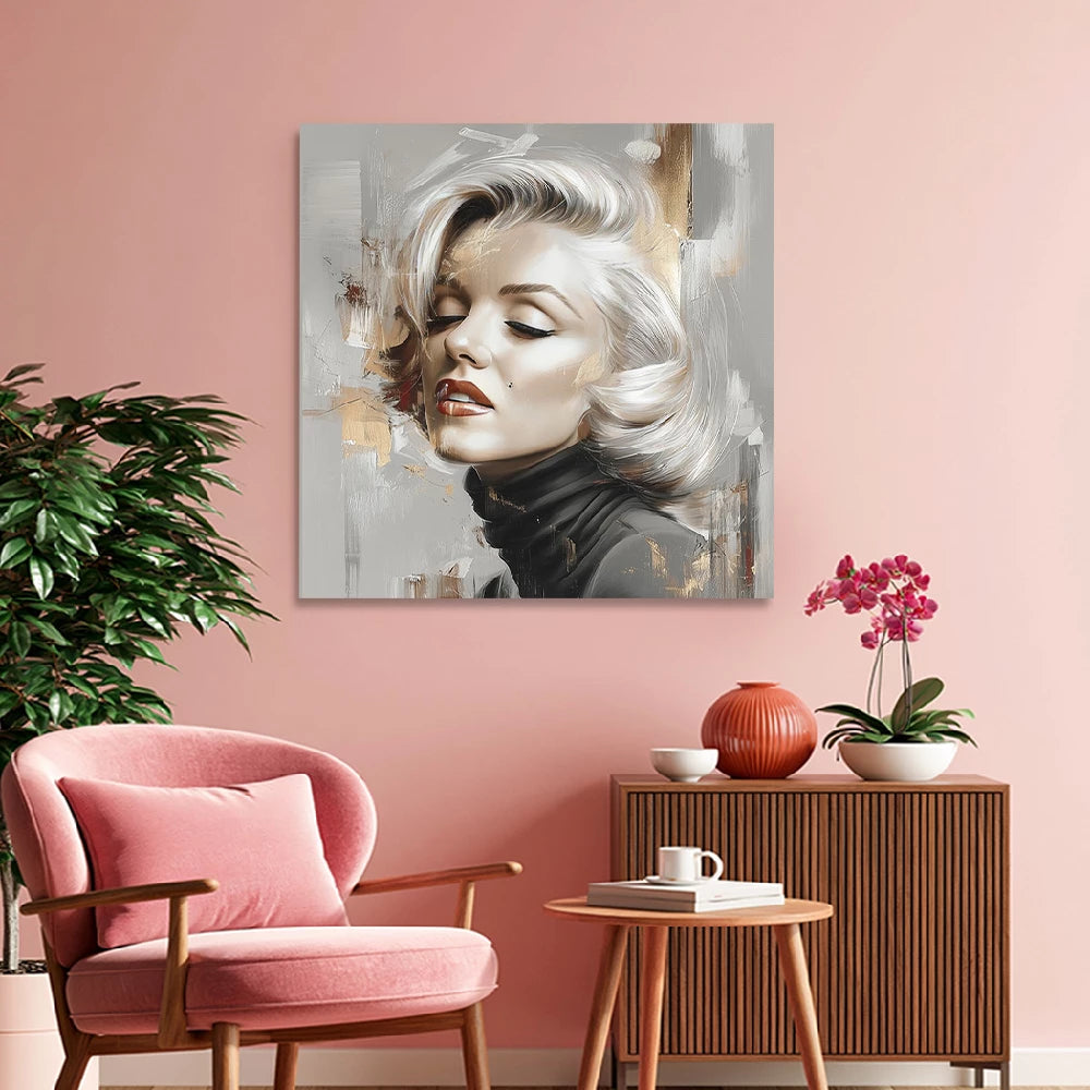 Marilyn Monroe Elegance Abstrakt Wandbild