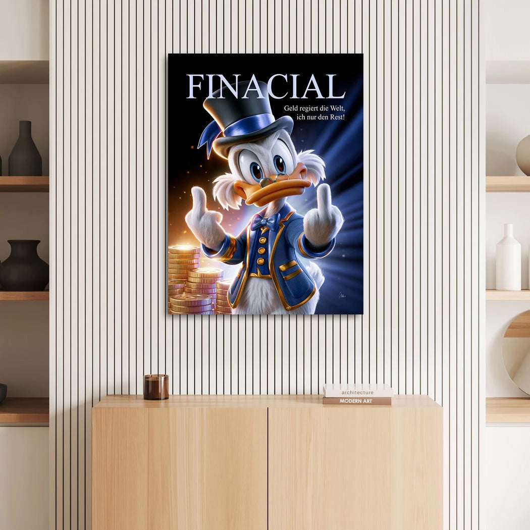 Dagobert Money Boss Wandbild