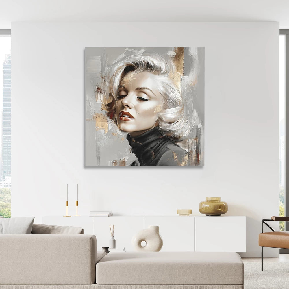Marilyn Monroe Elegance Abstrakt Wandbild
