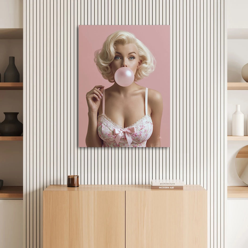 Marilyn Rosé Wandbild