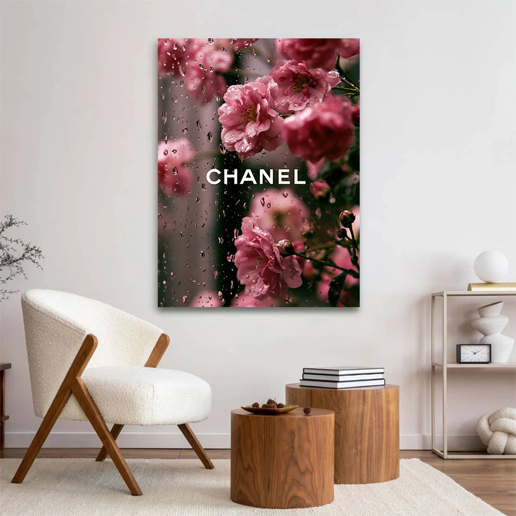 Chanel Rosé Wandbild