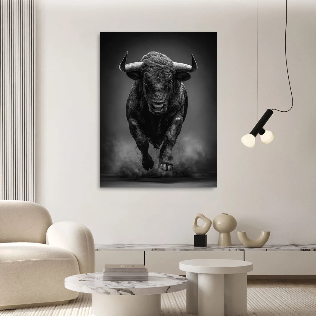 Black Bull Wandbild