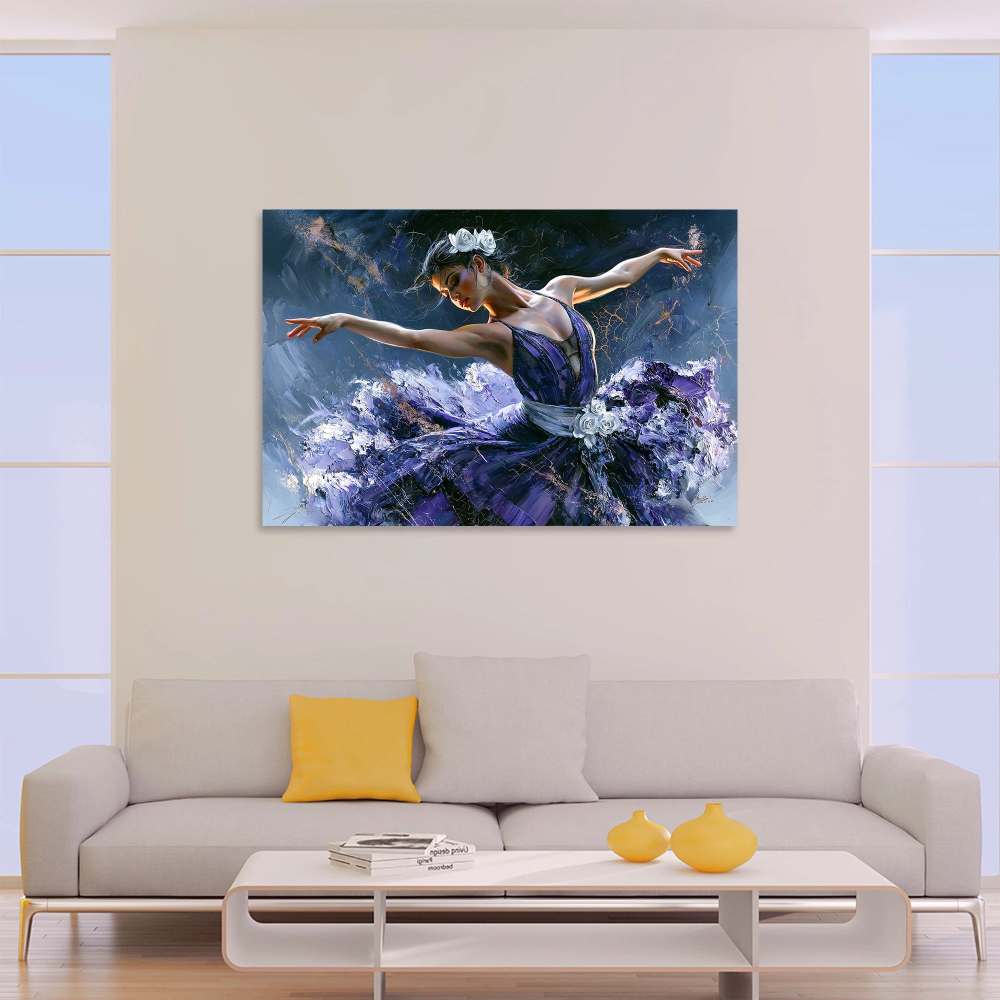 Ballerina Violett Wandbild