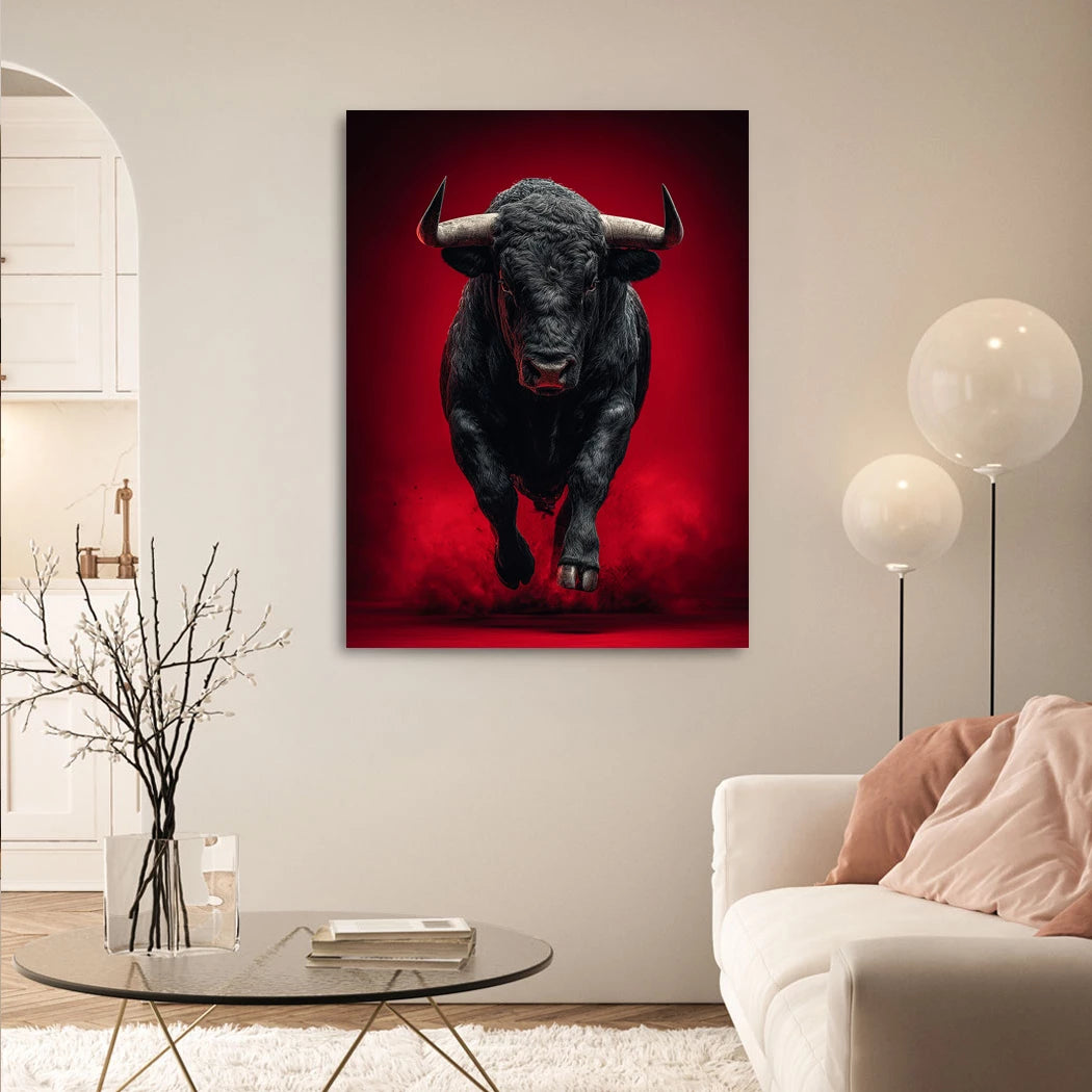 Der schwarze Stier Wandbild