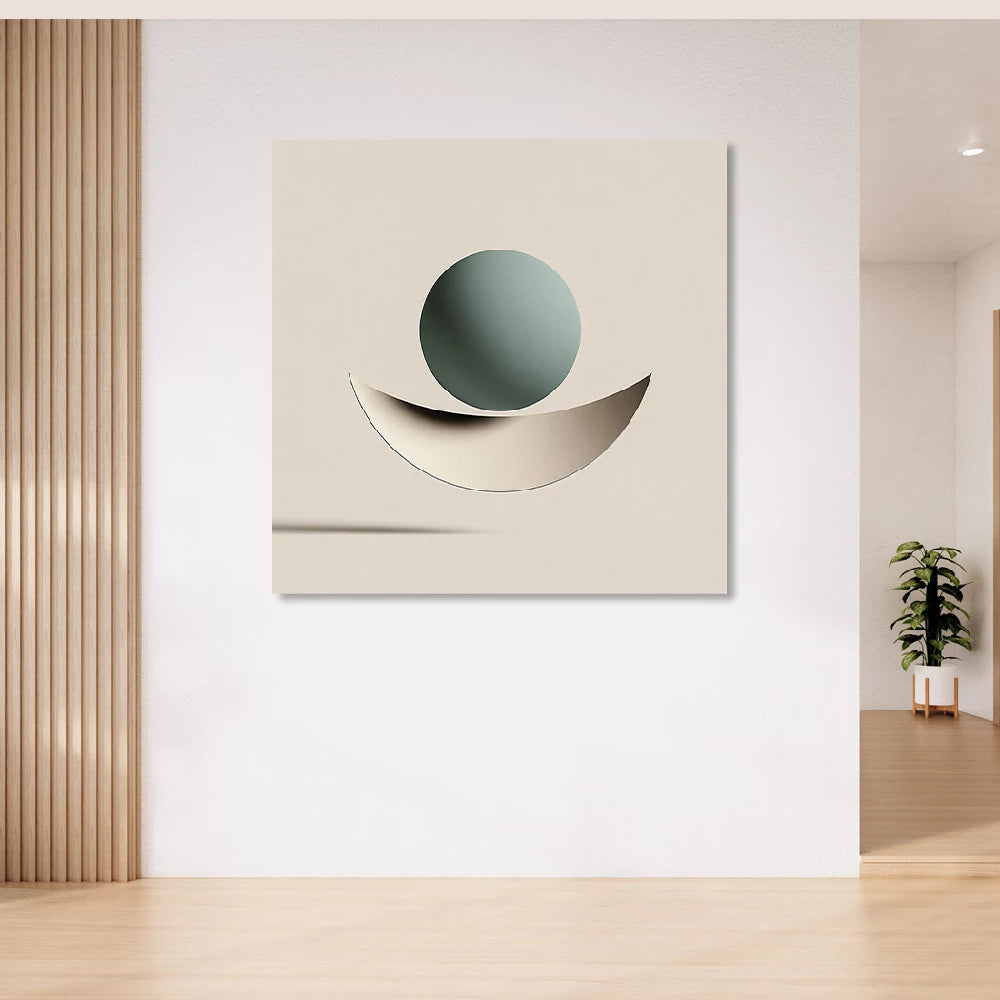 Smaragd Balance Wandbild