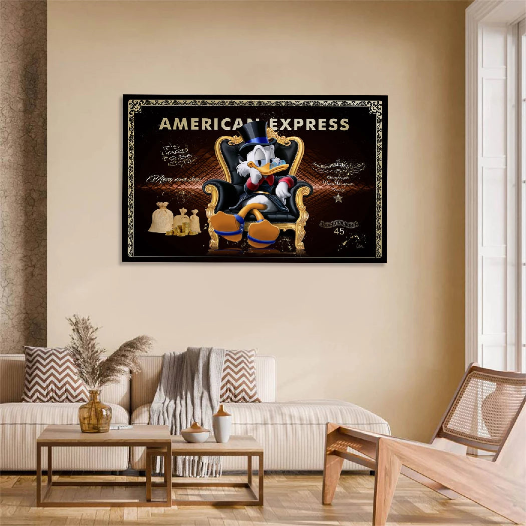 Dagobert Duck Moneyboss Wandbild