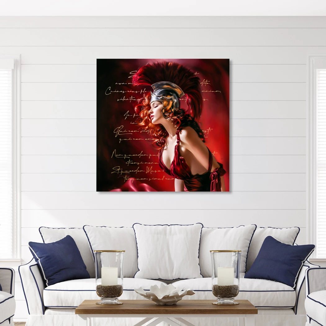Römische Muse Wandbild