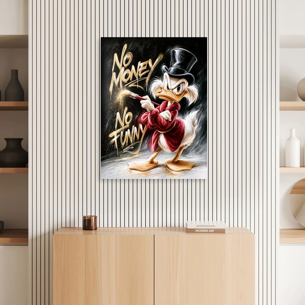 Dagobert Duck Goldrausch Wandbild