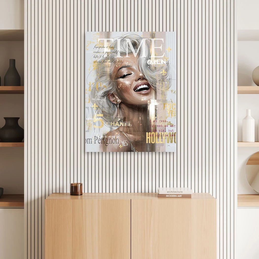 Marilyn Monroe Headlines Wandbild