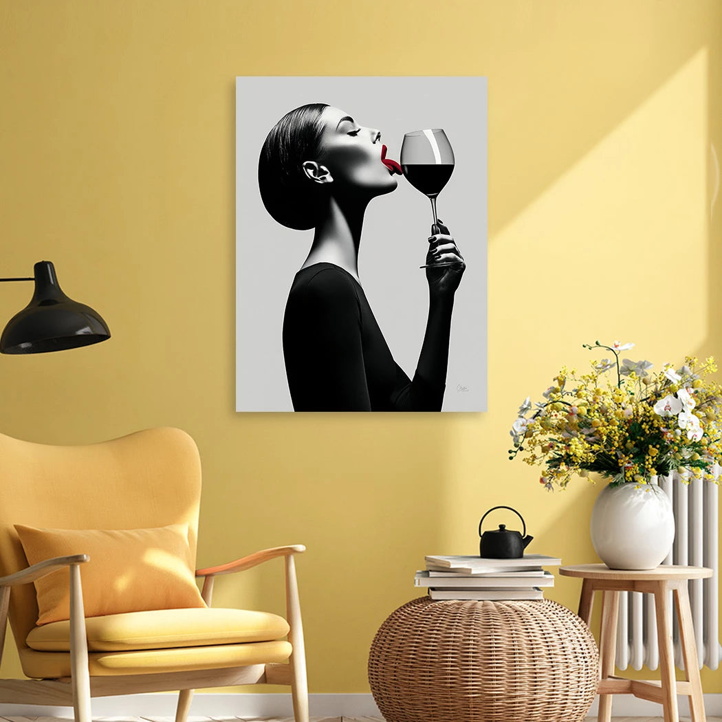 Wine Kiss Wandbild