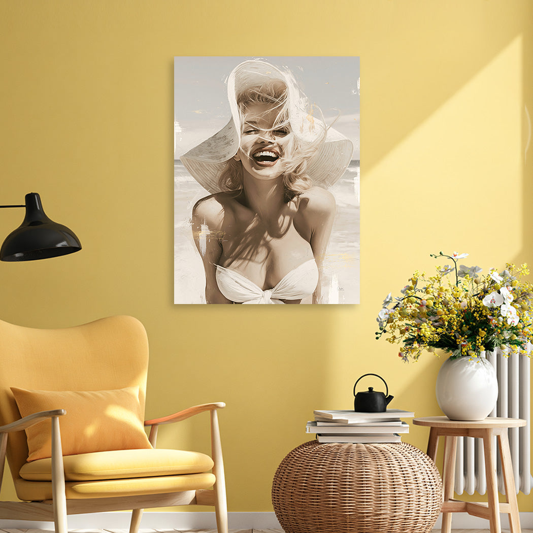 Marilyn Monroe Golden Summer Wandbild