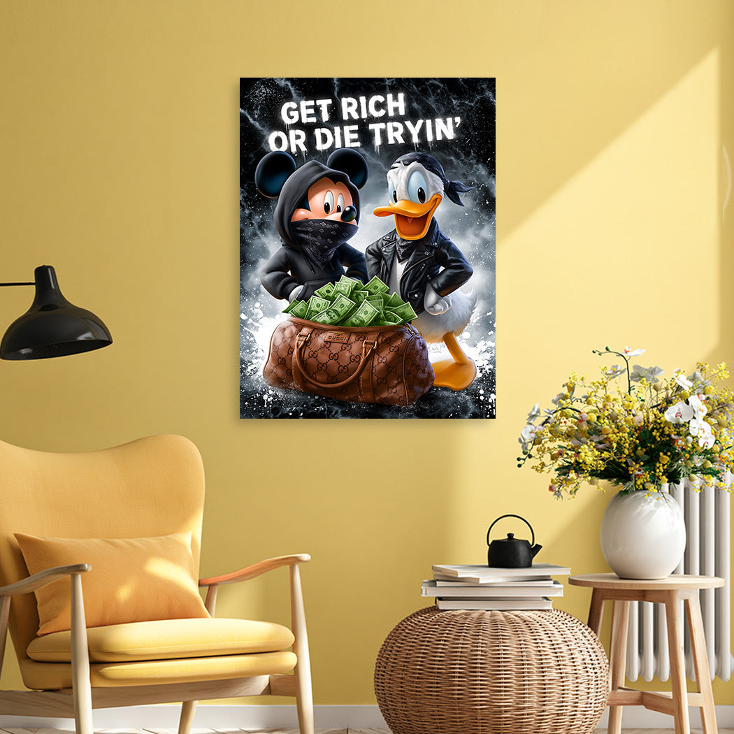 Micky Donald Hustle Wandbild