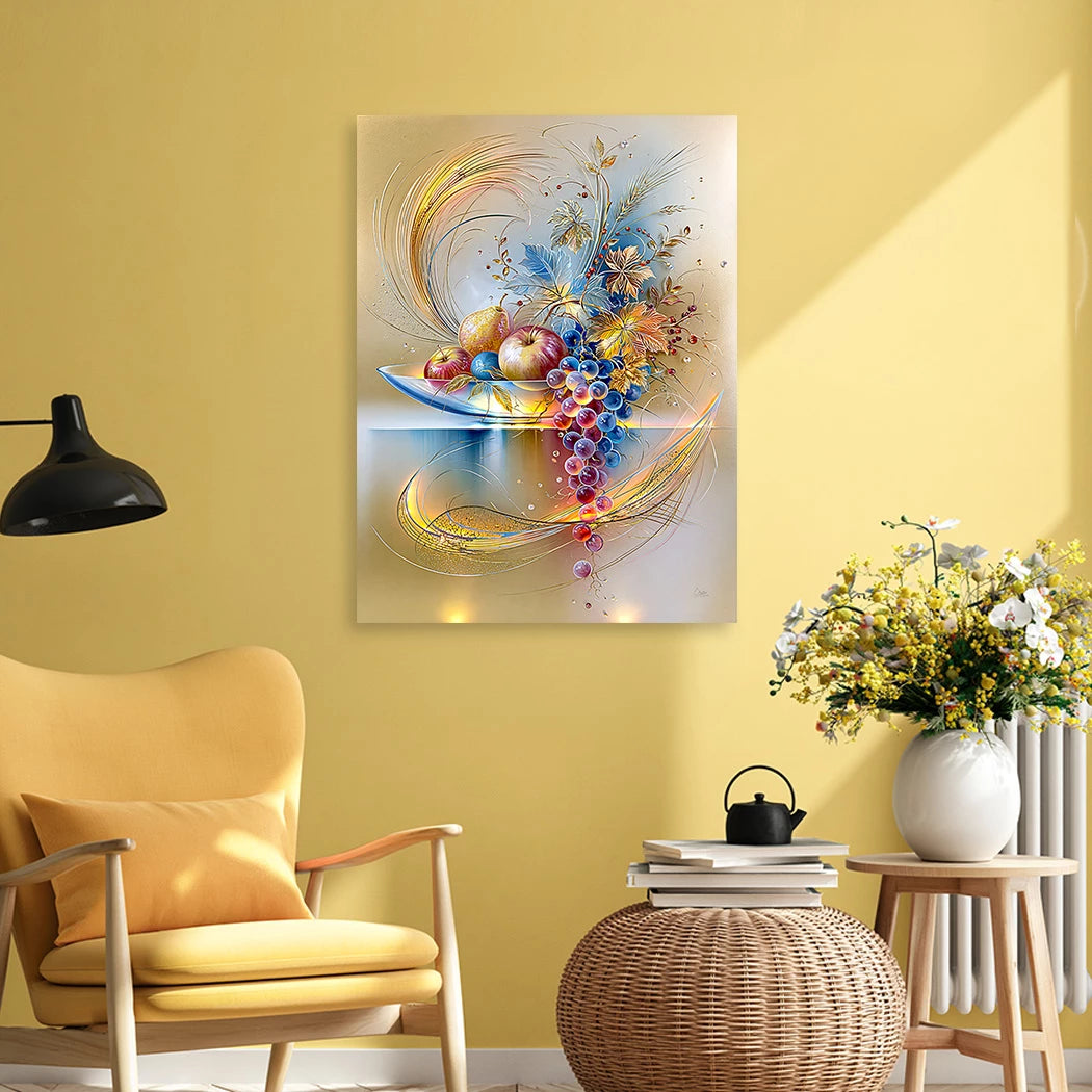 Goldene Früchte Sinfonie Wandbild
