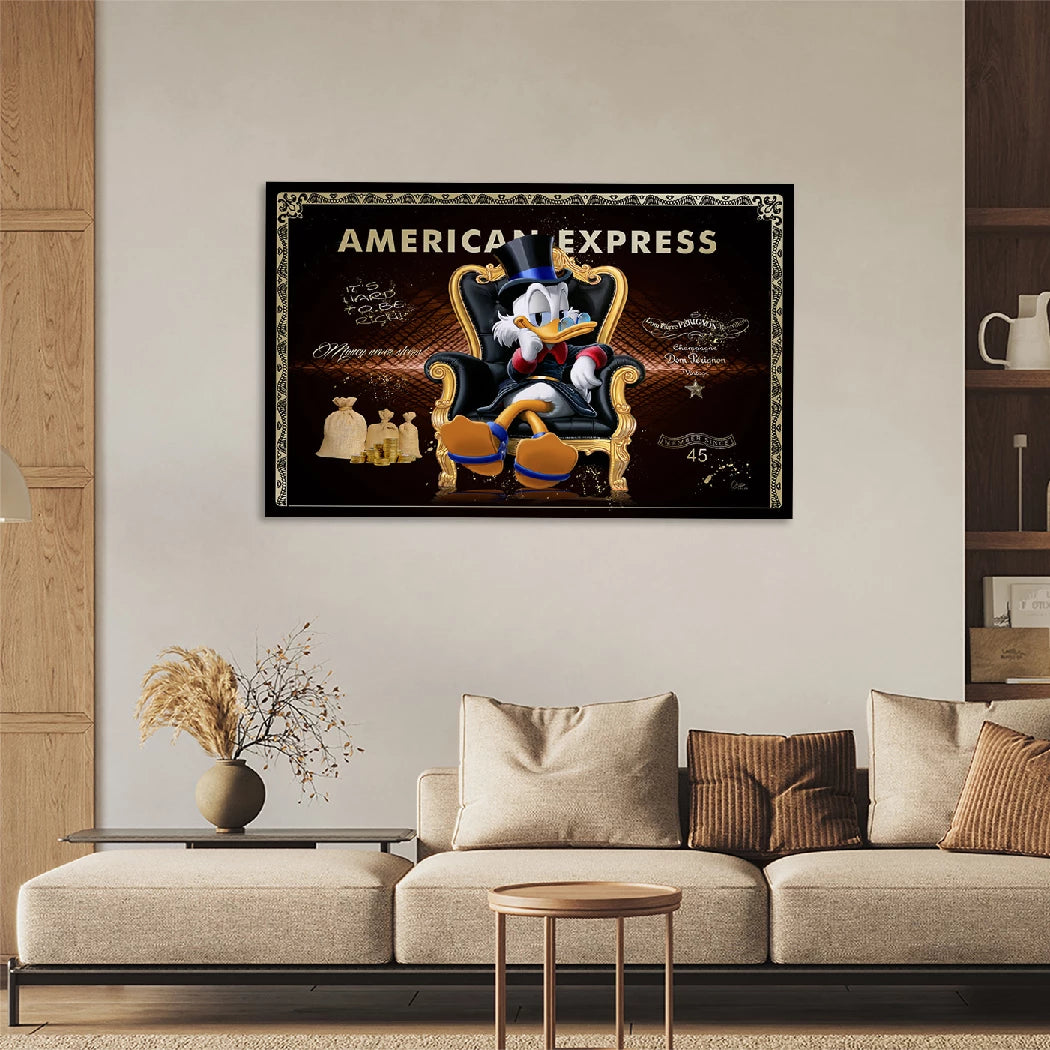 Dagobert Duck Moneyboss Wandbild