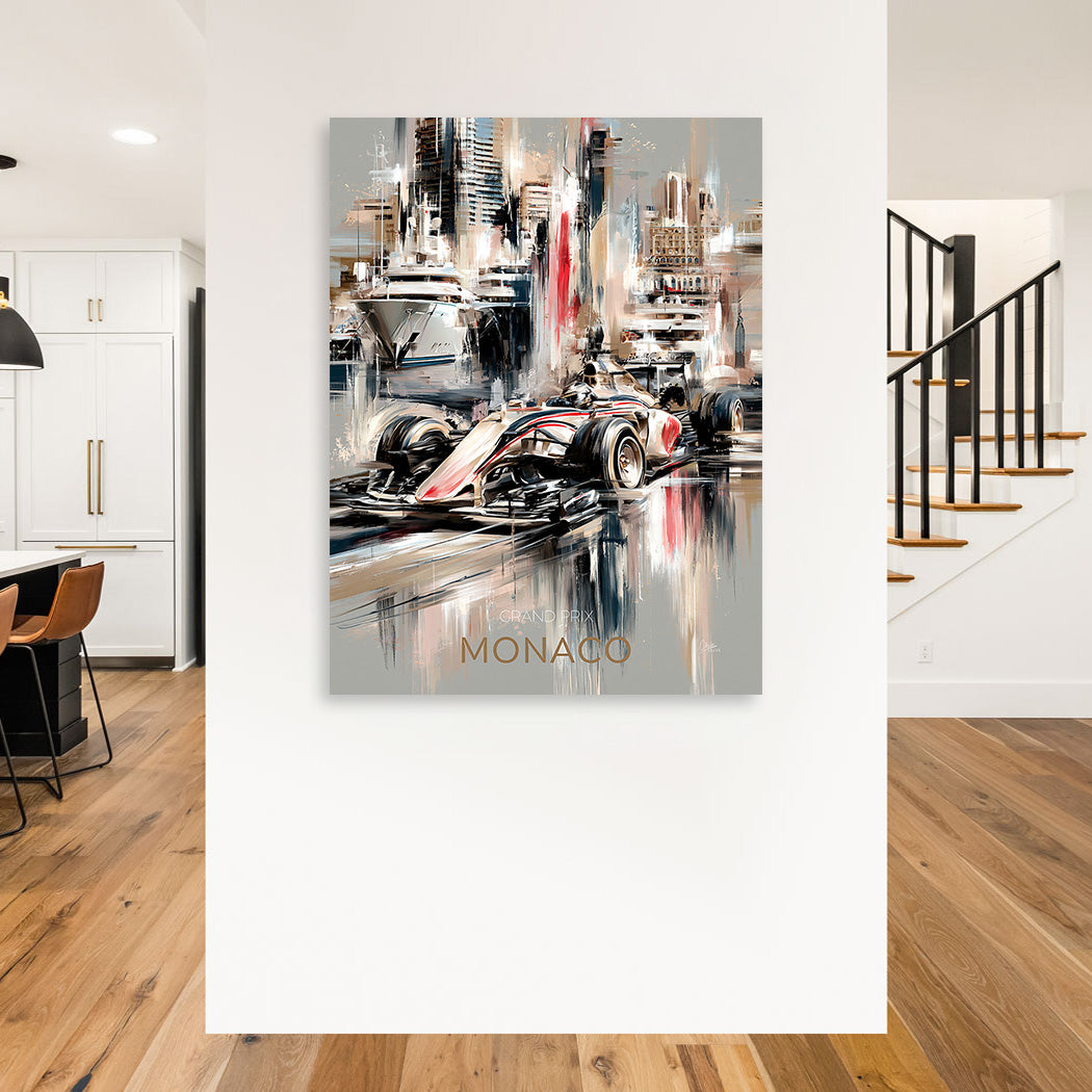 Monaco Speed Wandbild