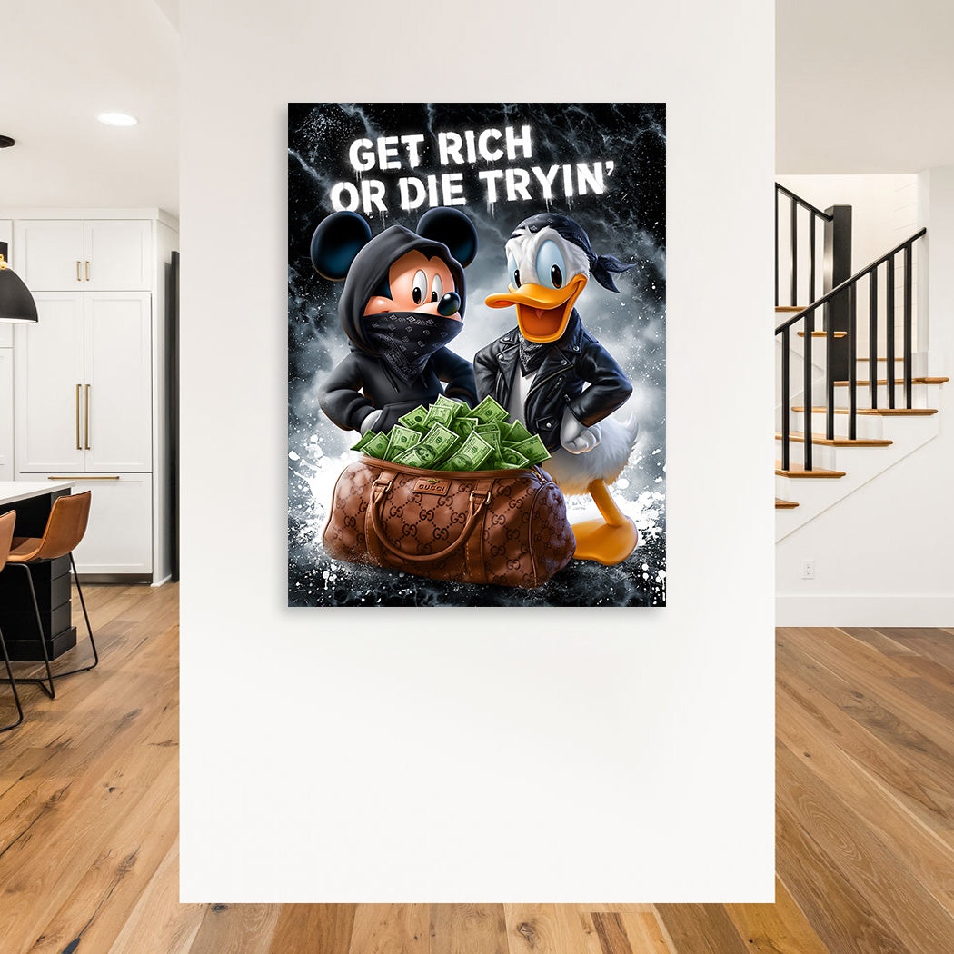 Micky Donald Hustle Wandbild