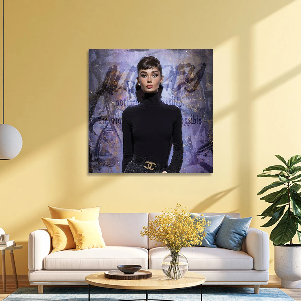 Audrey Hepburn Vision Wandbild
