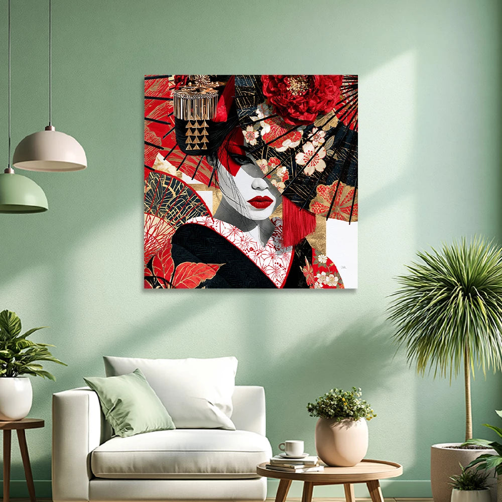 Geisha Rouge Wandbild