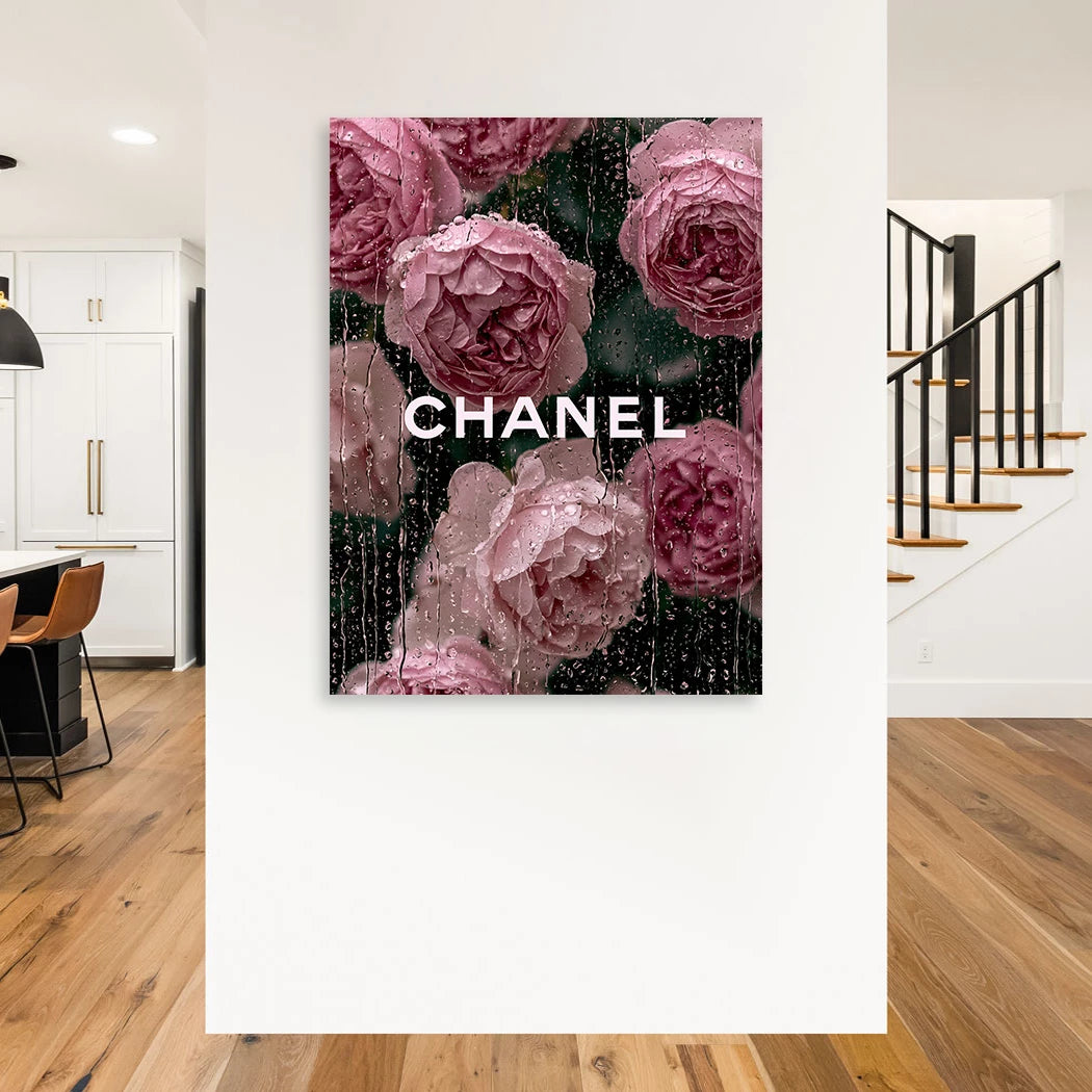 Chanel Rosentraum Wandbild