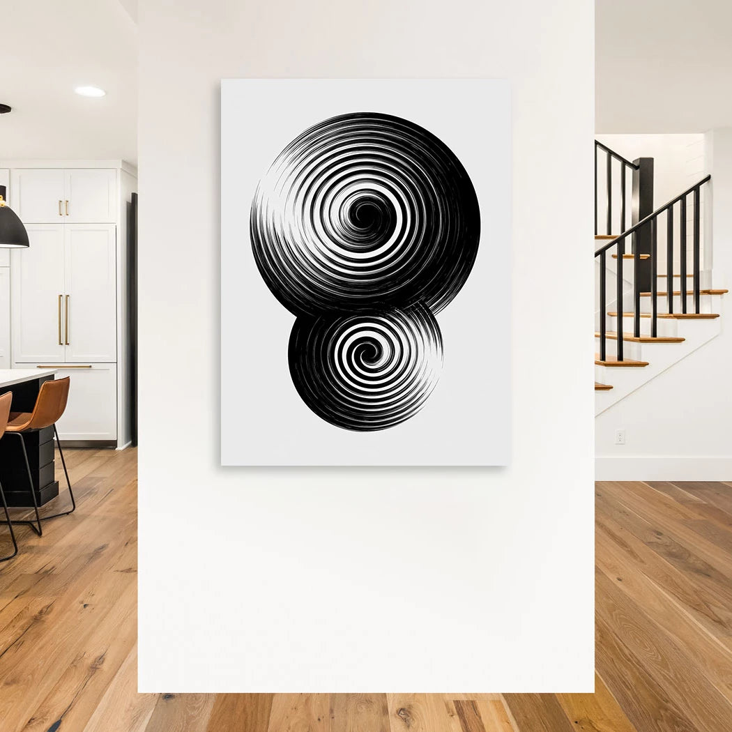 Spiralen Wandbild