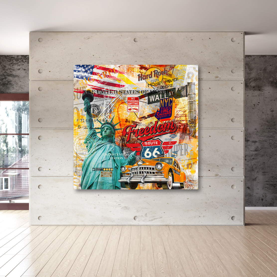 Wandbild Leinwandbild New York Pop Art