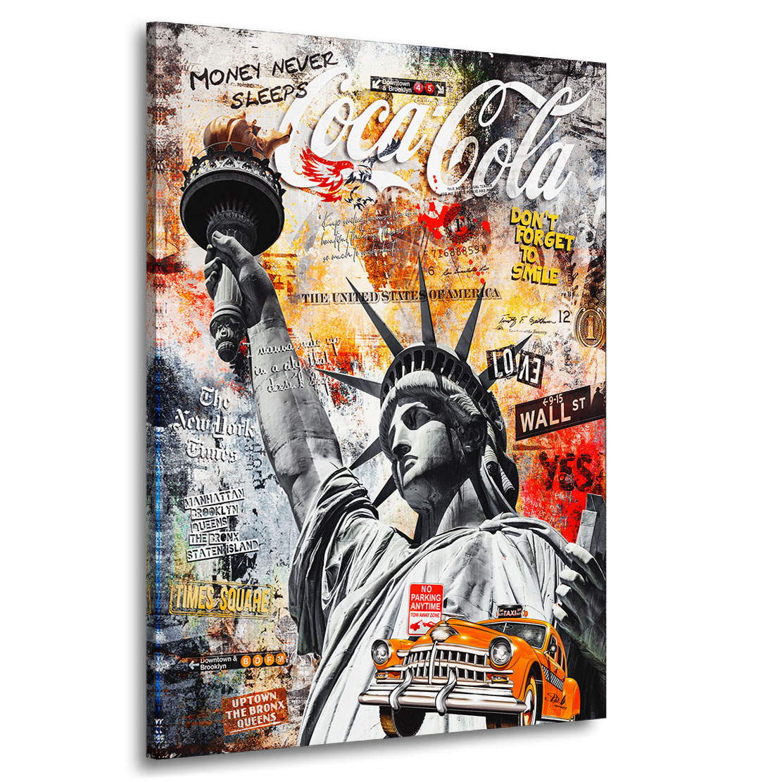 Wandbild Leinwandbild New York Liberty Pop Art