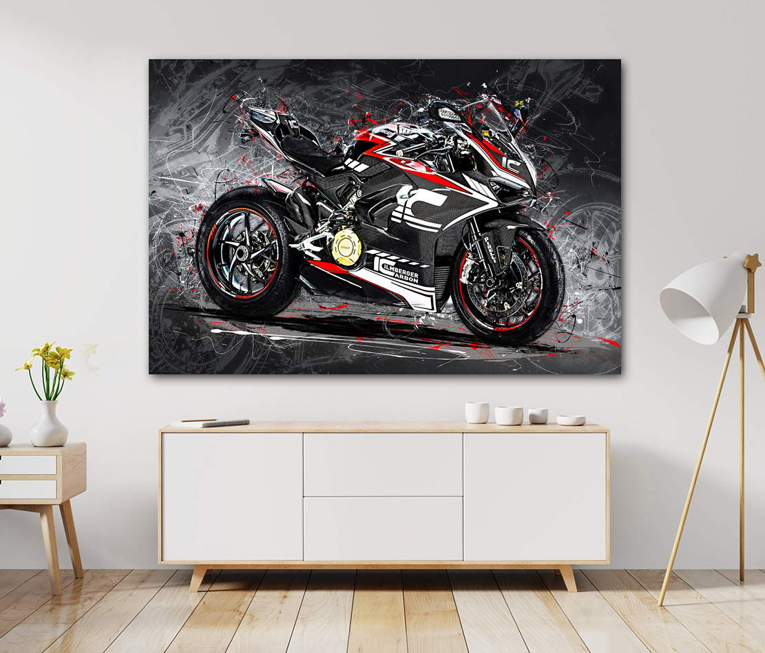 Wandbild Ducati Panigale Abstrakt Style