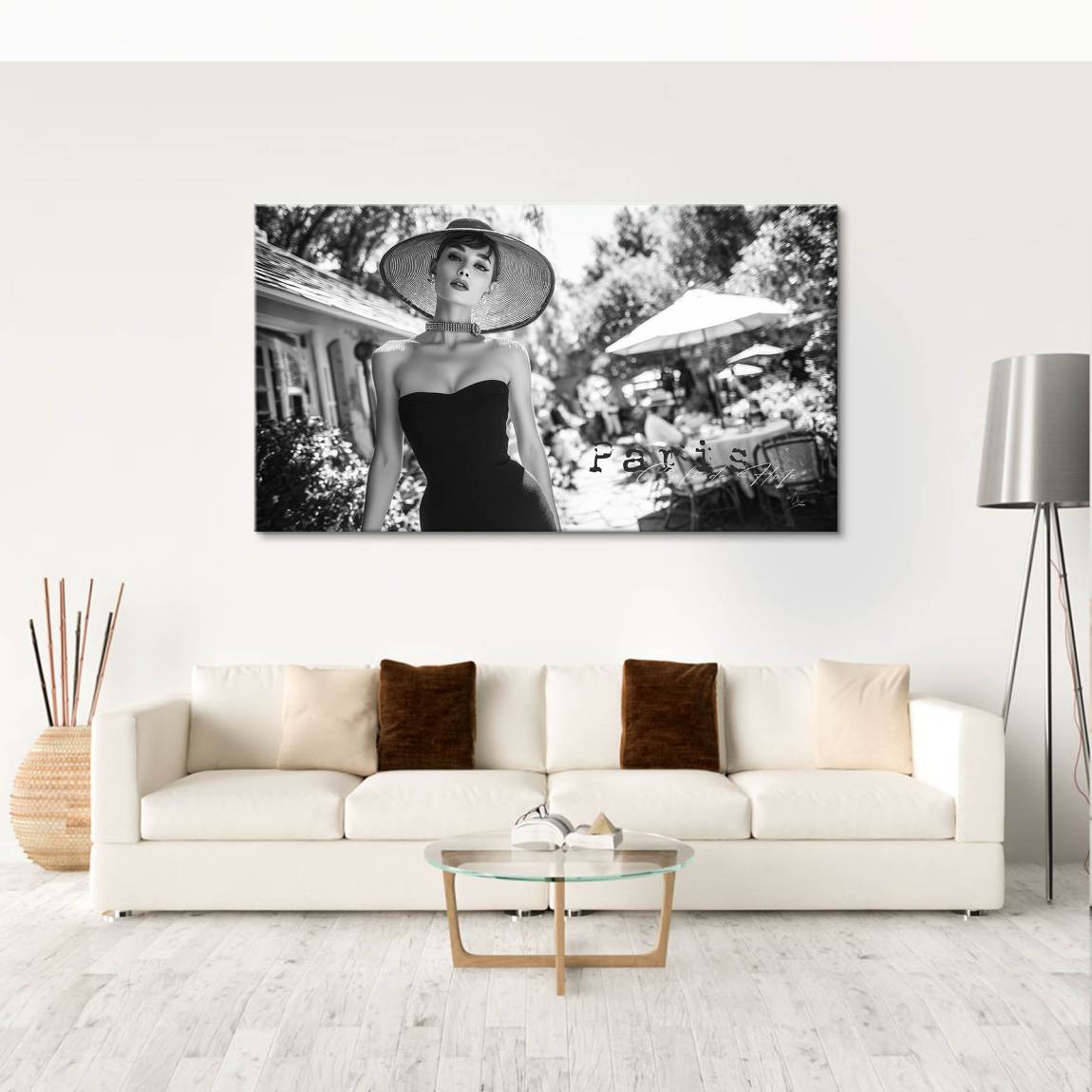 Audrey Hepburn Parisienne Wandbild