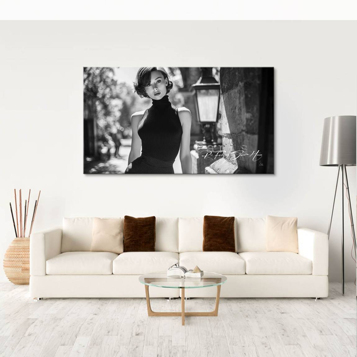 Audrey Hepburn Paris Chic Wandbild