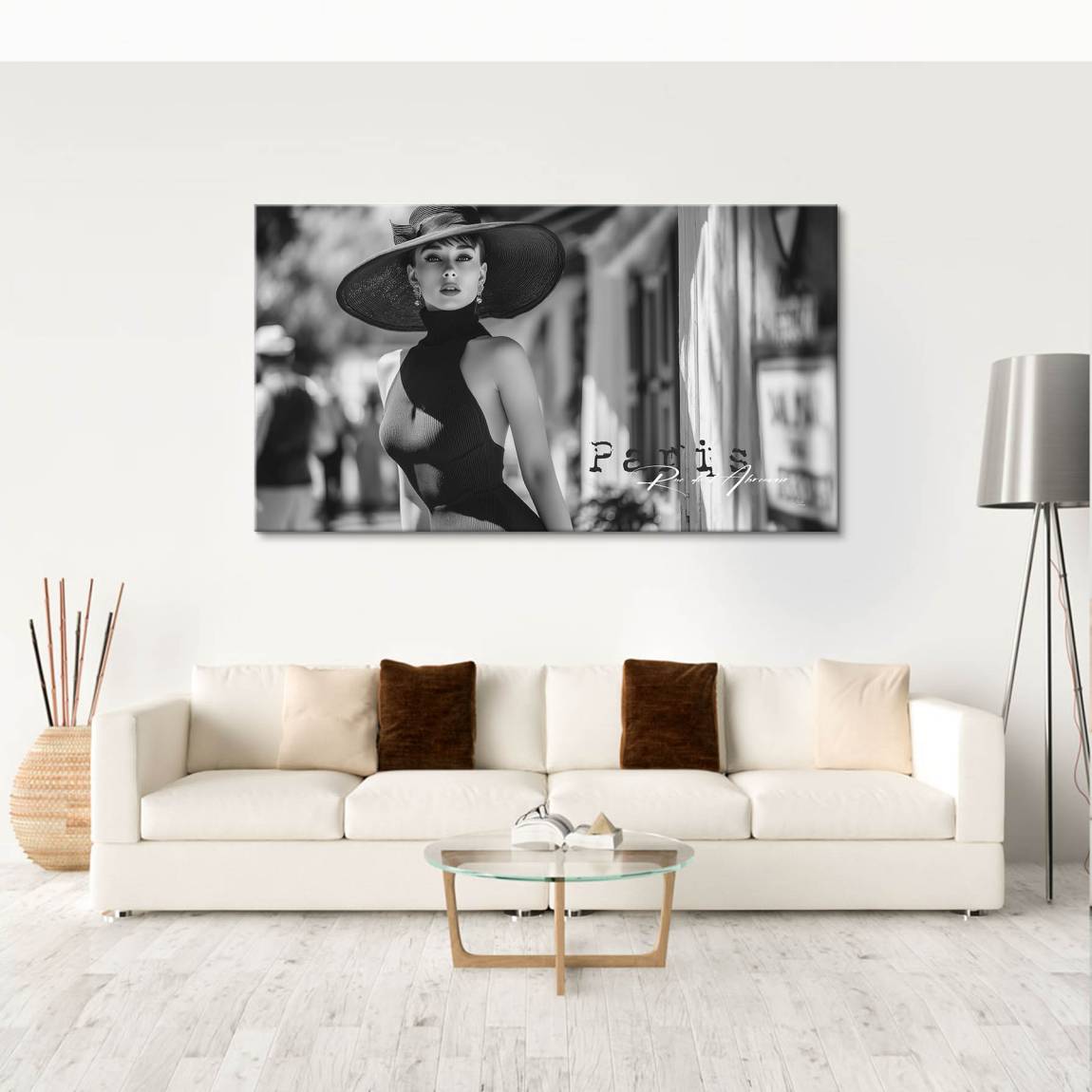 Audrey Hepburn Paris Couture Wandbild