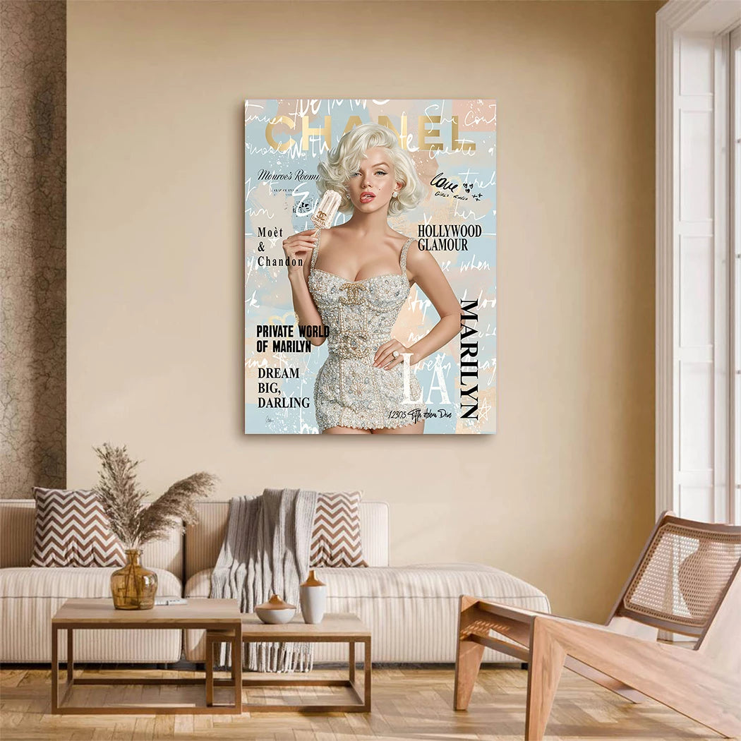 Marilyn Private Affair Wandbild
