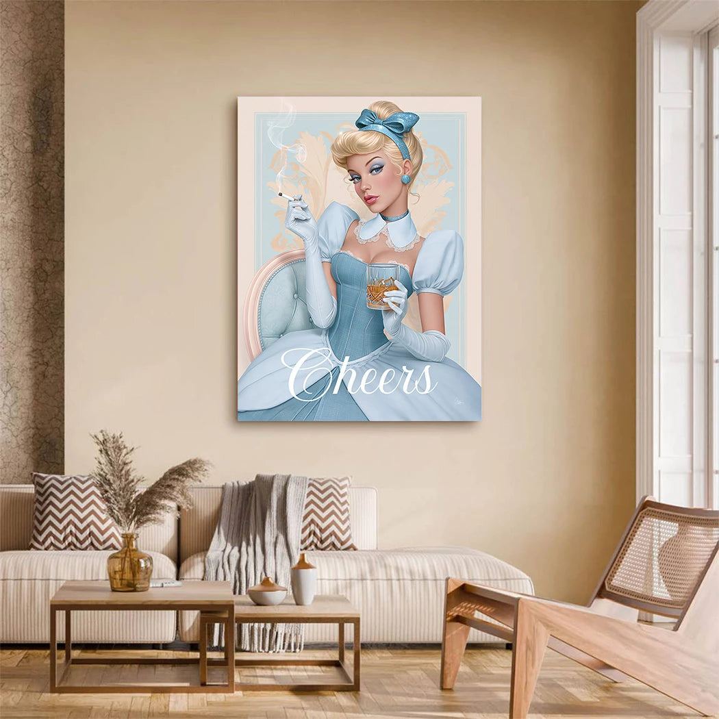 Cinderella Cheers Wandbild