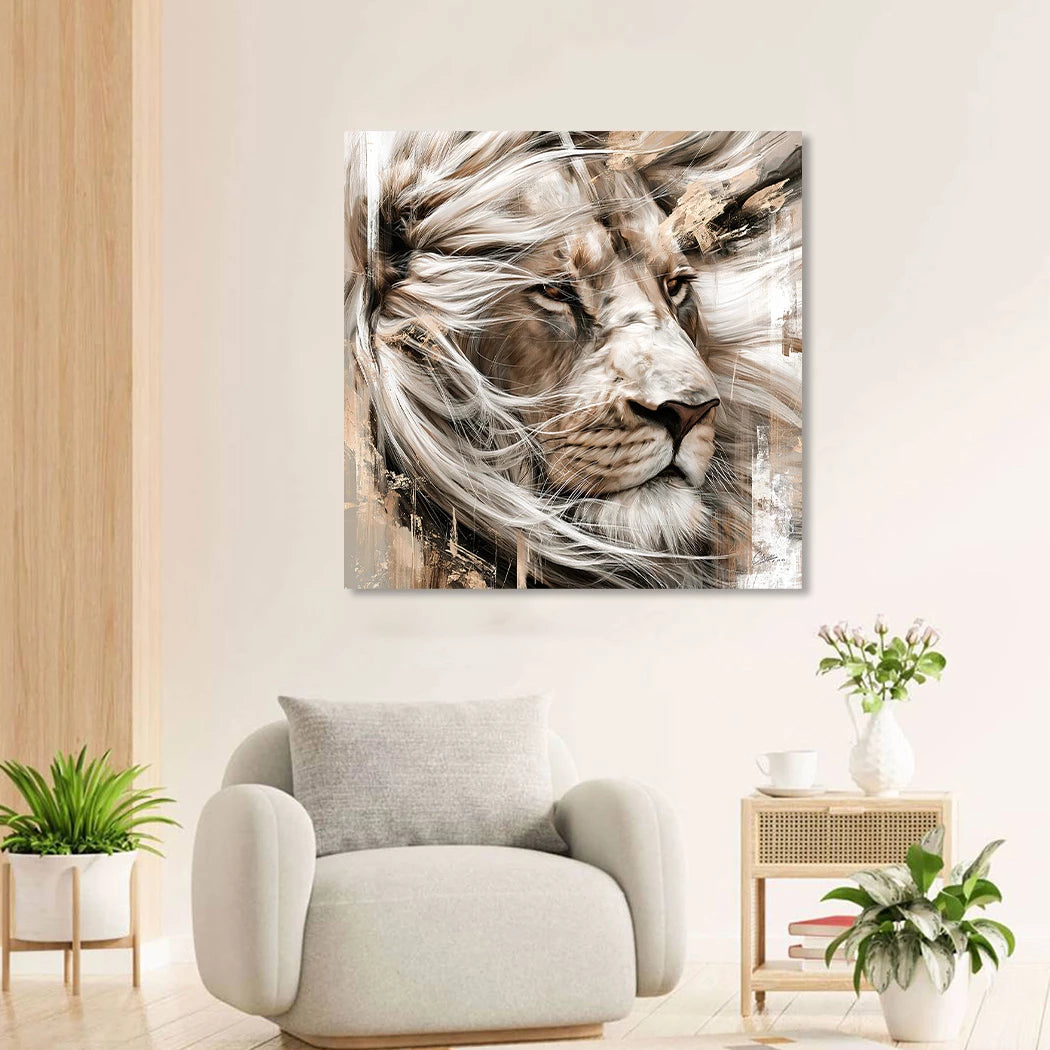 Löwe Svanne Wandbild