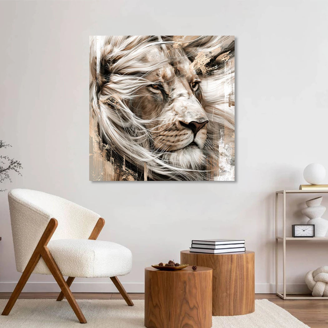 Löwe Svanne Wandbild