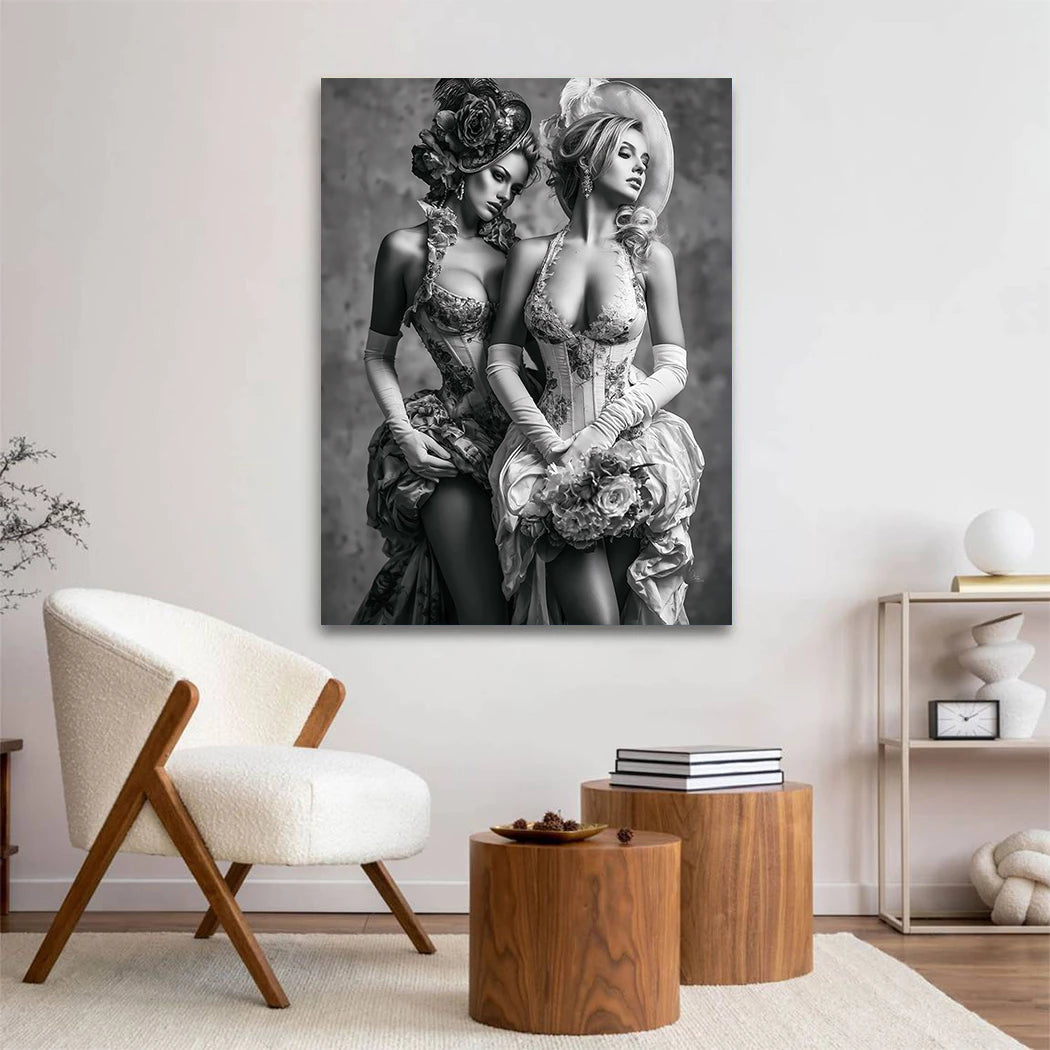Damen der Rosen Wandbild